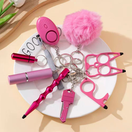 Outdoor Camping Safety Self-Defense Multi-Function Keychain