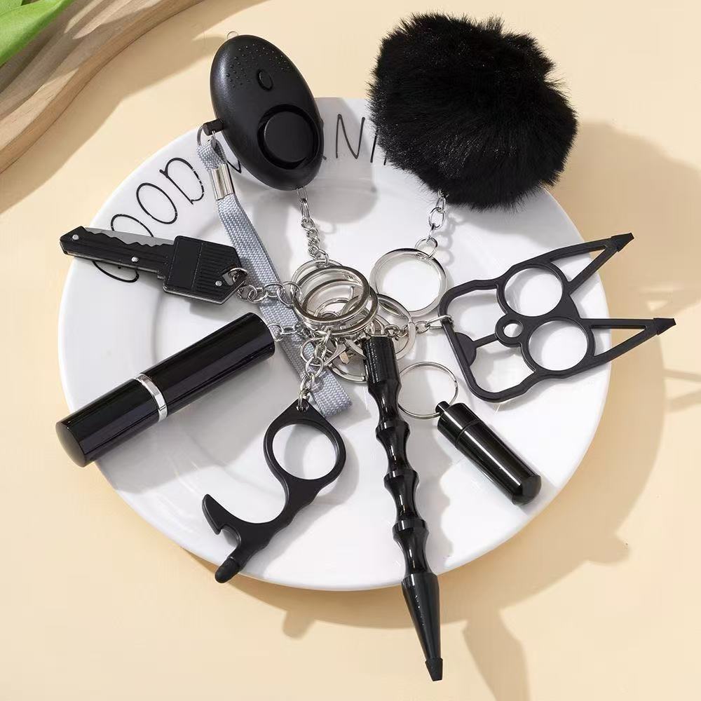 Outdoor Camping Safety Self-Defense Multi-Function Keychain