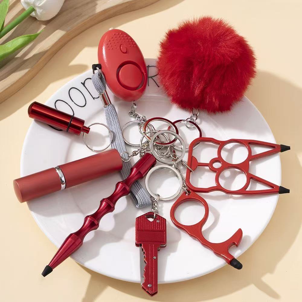 Outdoor Camping Safety Self-Defense Multi-Function Keychain