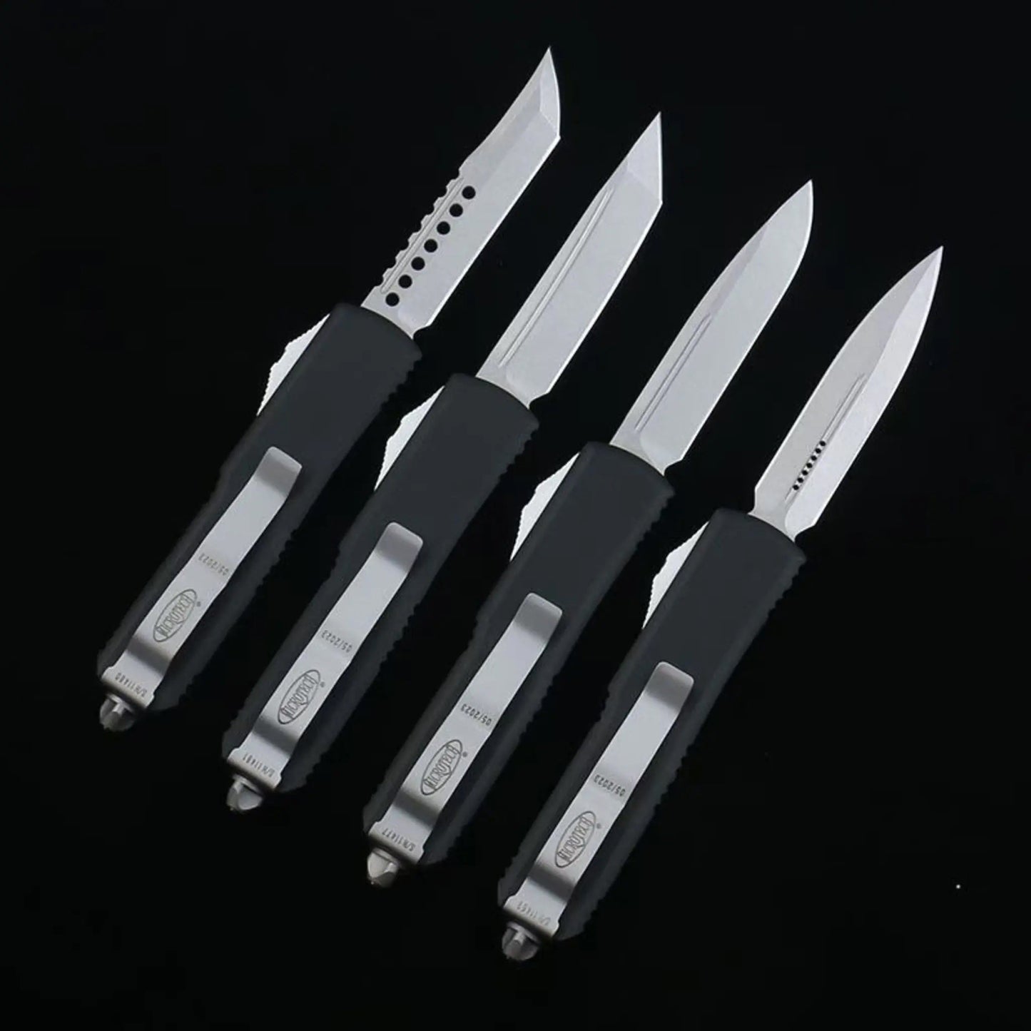 Microtech Black Handle UXT85 OTF Knife