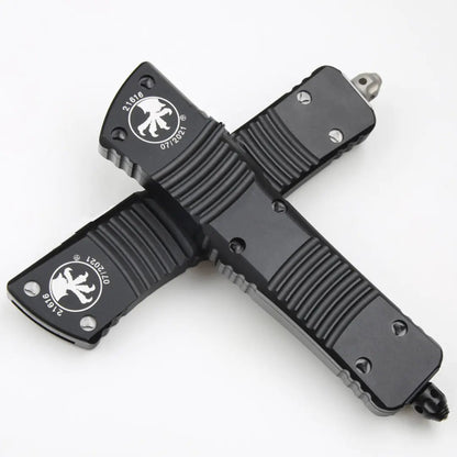 Microtech Black Handle Dragon OTF Knife