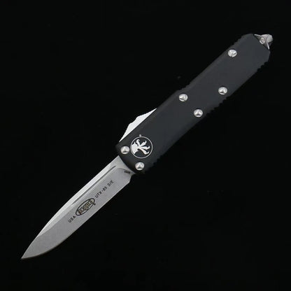 Microtech Black Handle UXT85 OTF Knife
