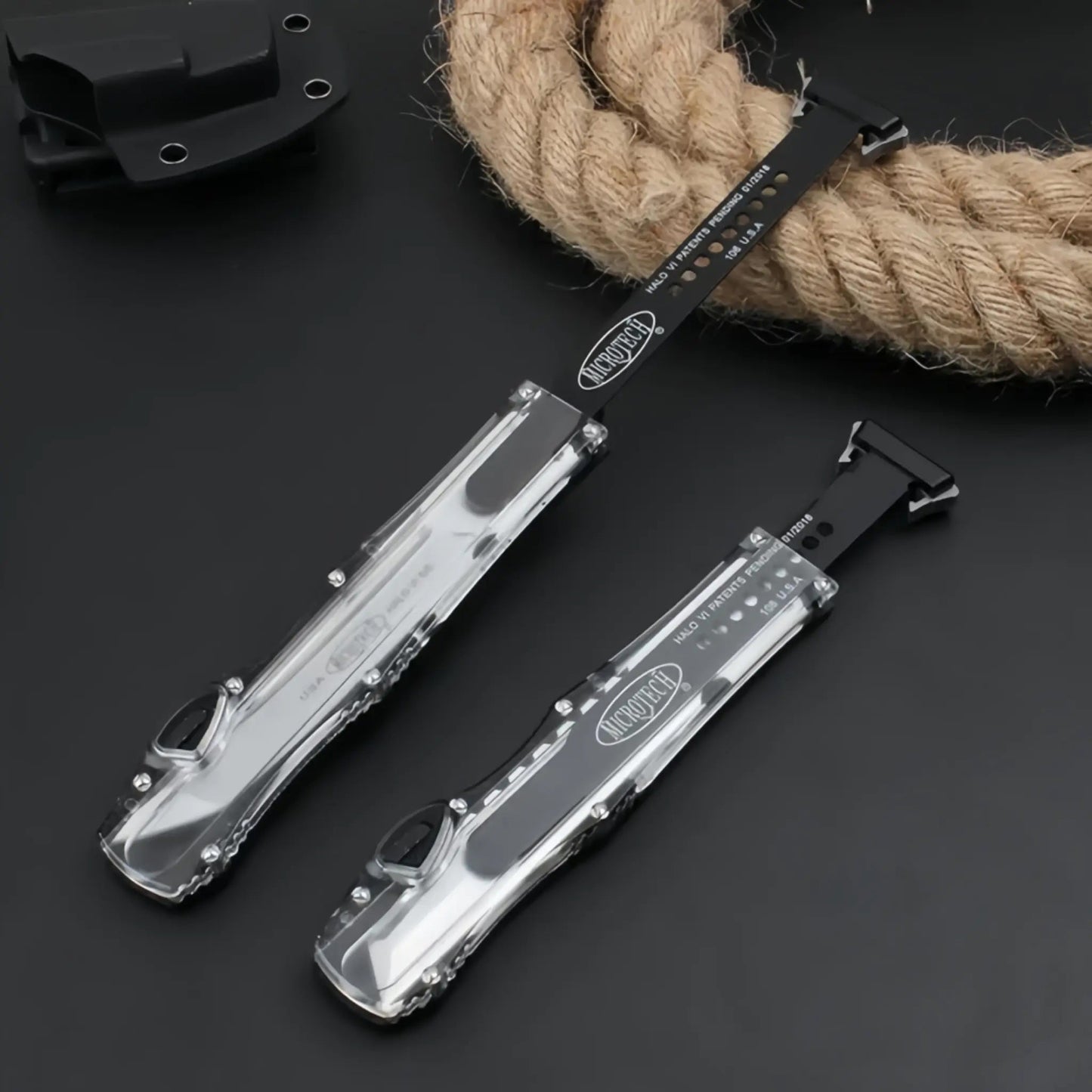 Halo OTF translucent Automatic Knife