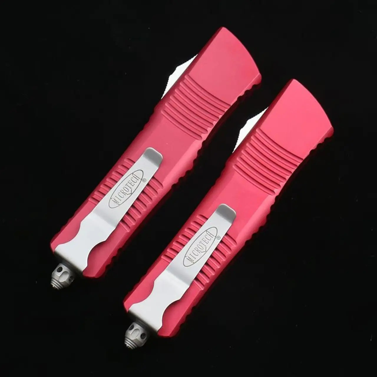 Microtech Red Handle Dragon OTF Knife