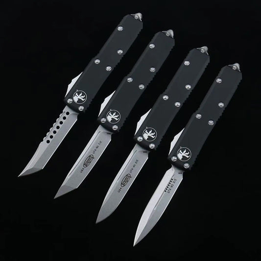 Microtech Black Handle UXT85 OTF Knife