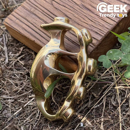 Solid Brass CNC Skull Knuckles