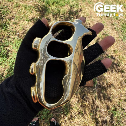 Solid Brass CNC Skull Knuckles
