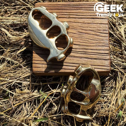 Solid Brass CNC Skull Knuckles