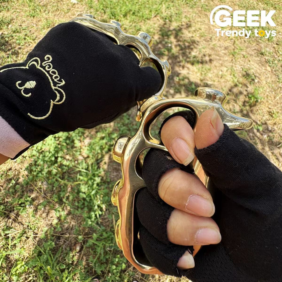 Solid Brass CNC Skull Knuckles