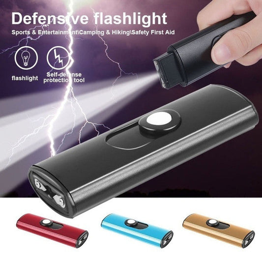 1602 Mini UsB Tactical Flashlight Stun Gun Keychain