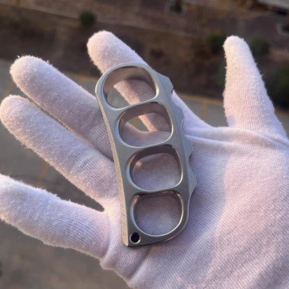 Precision Crafted Brass Titanium Alloy Stainless Steel Pea Pod Knuckle Duster