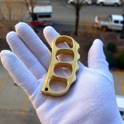 Precision Crafted Brass Titanium Alloy Stainless Steel Pea Pod Knuckle Duster