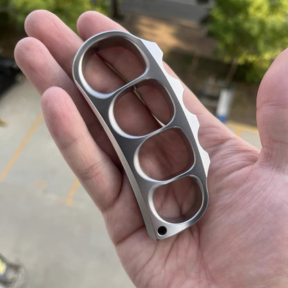 Precision Crafted Brass Titanium Alloy Stainless Steel Pea Pod Knuckle Duster