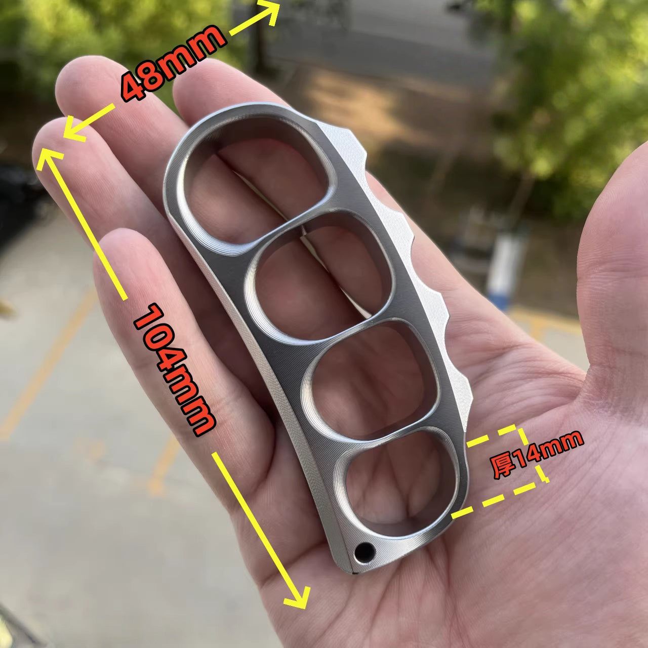 Precision Crafted Brass Titanium Alloy Stainless Steel Pea Pod Knuckle Duster