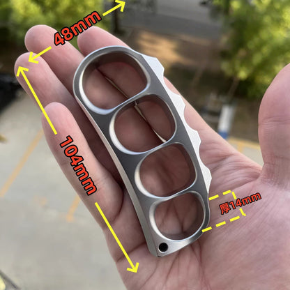 Precision Crafted Brass Titanium Alloy Stainless Steel Pea Pod Knuckle Duster