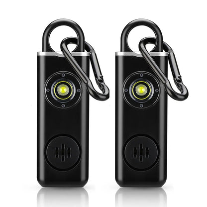 Pendant Personal Alarm + LED Emergency Light Self Defense Keychain