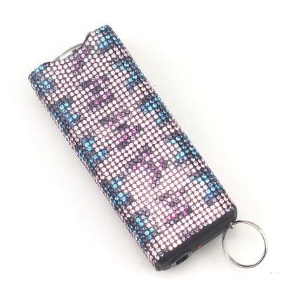 Bling-Jeweled Stun Gun Electroshocker Self Defense Keychain