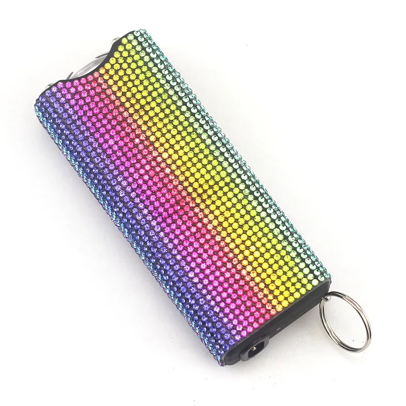Bling-Jeweled Stun Gun Electroshocker Self Defense Keychain