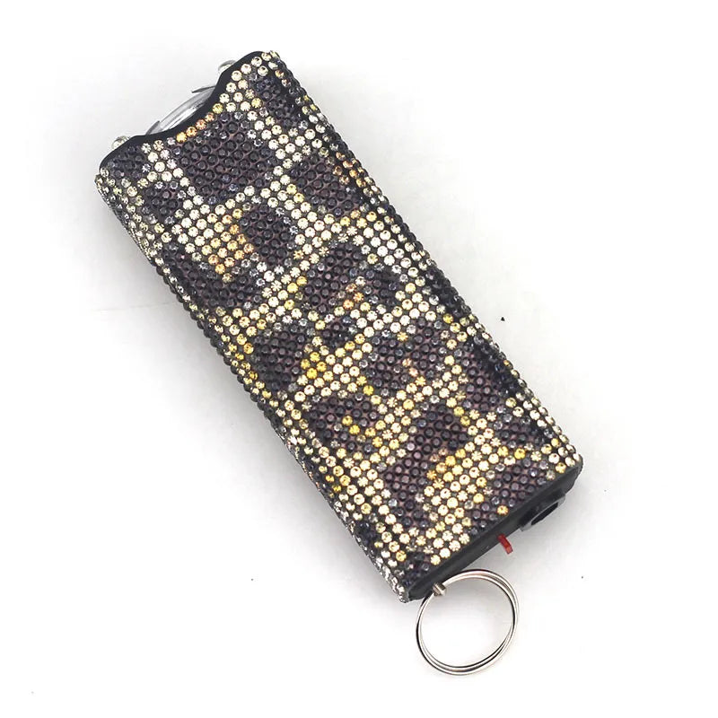 Bling-Jeweled Stun Gun Electroshocker Self Defense Keychain