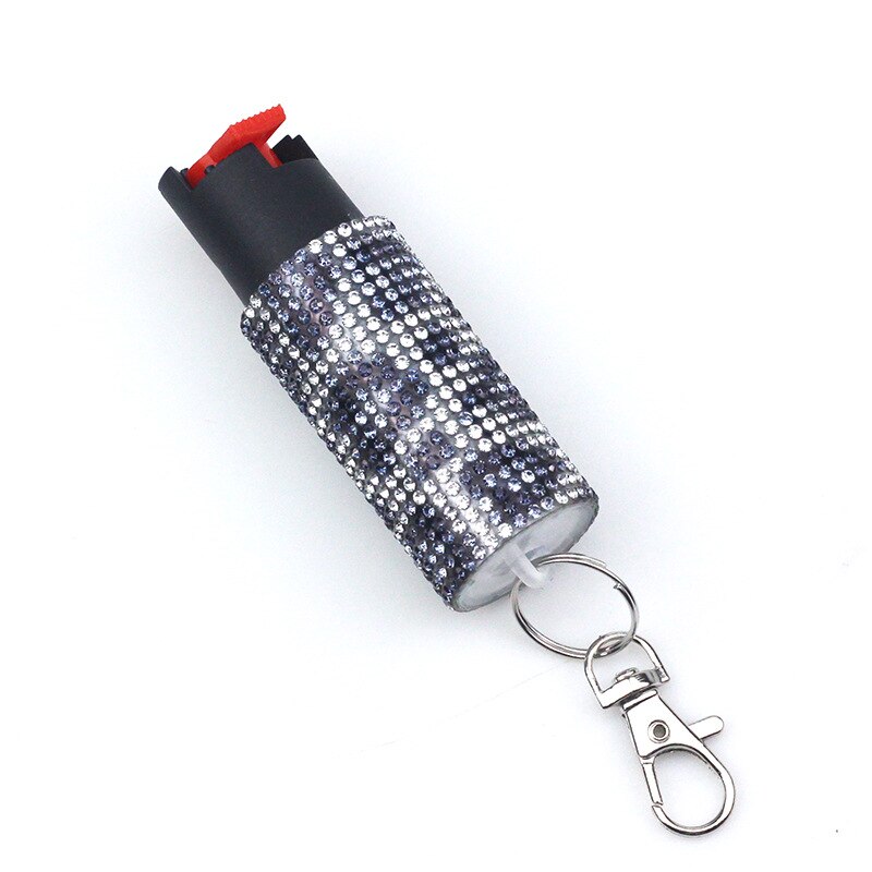 Bling-Jeweled Pepper Spray Self Defense Keychain