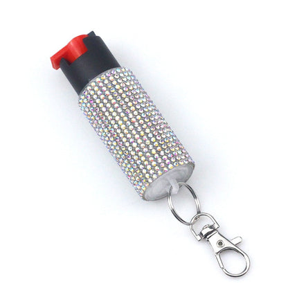 Bling-Jeweled Pepper Spray Self Defense Keychain