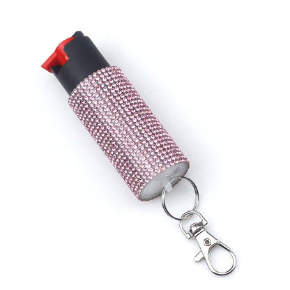 Bling-Jeweled Pepper Spray Self Defense Keychain