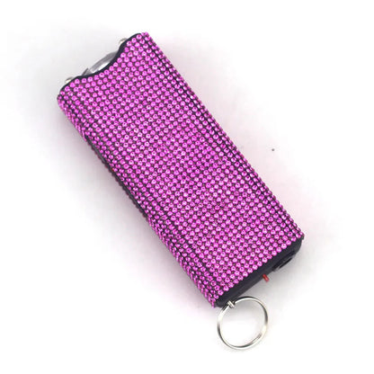 Bling-Jeweled Stun Gun Electroshocker Self Defense Keychain