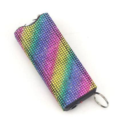 Bling-Jeweled Stun Gun Electroshocker Self Defense Keychain