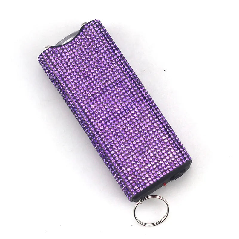 Bling-Jeweled Stun Gun Electroshocker Self Defense Keychain