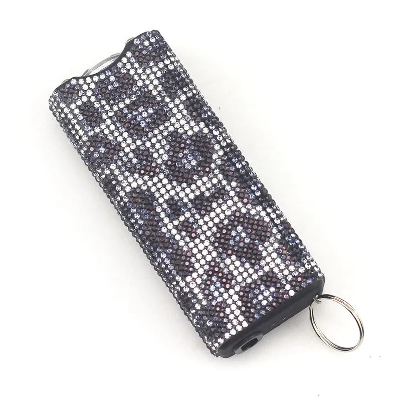Bling-Jeweled Stun Gun Electroshocker Self Defense Keychain