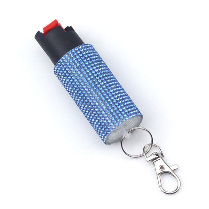Bling-Jeweled Pepper Spray Self Defense Keychain