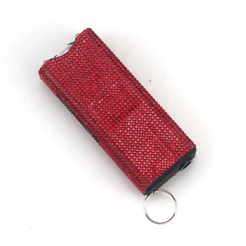 Bling-Jeweled Stun Gun Electroshocker Self Defense Keychain