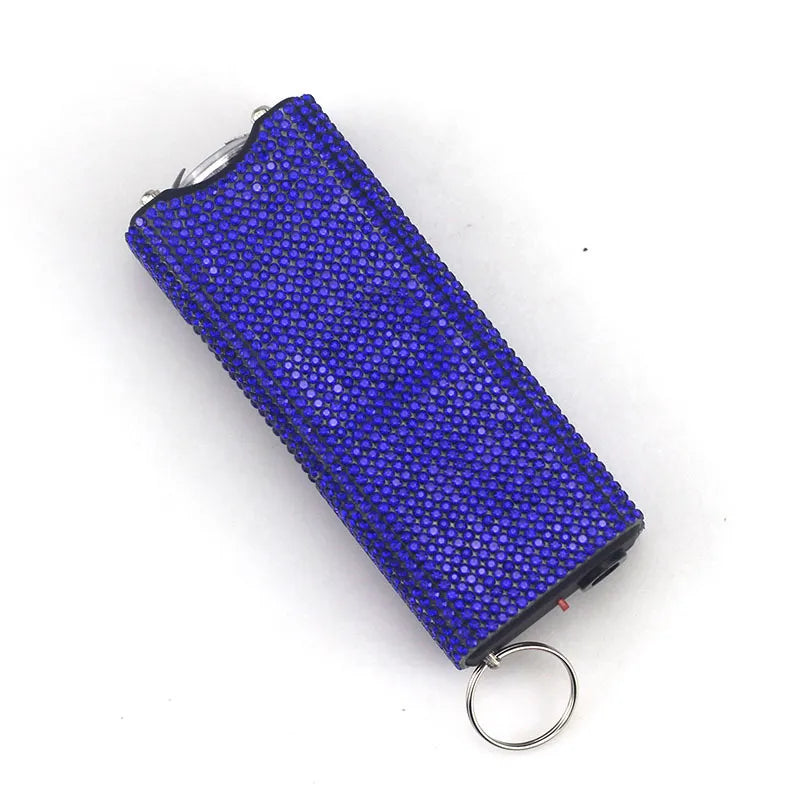 Bling-Jeweled Stun Gun Electroshocker Self Defense Keychain