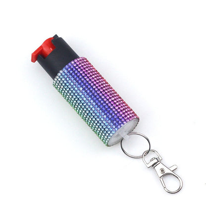 Bling-Jeweled Pepper Spray Self Defense Keychain