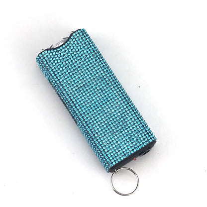 Bling-Jeweled Stun Gun Electroshocker Self Defense Keychain