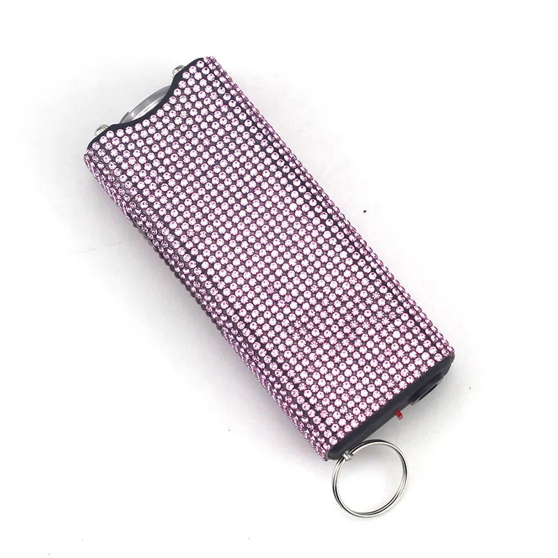 Bling-Jeweled Stun Gun Electroshocker Self Defense Keychain
