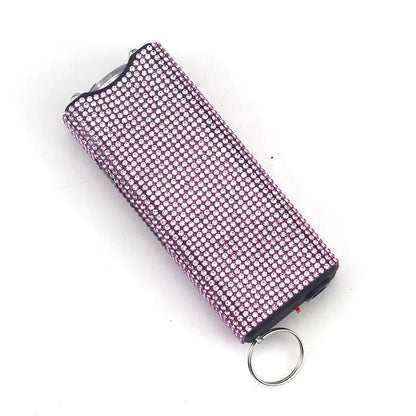 Bling-Jeweled Stun Gun Electroshocker Self Defense Keychain