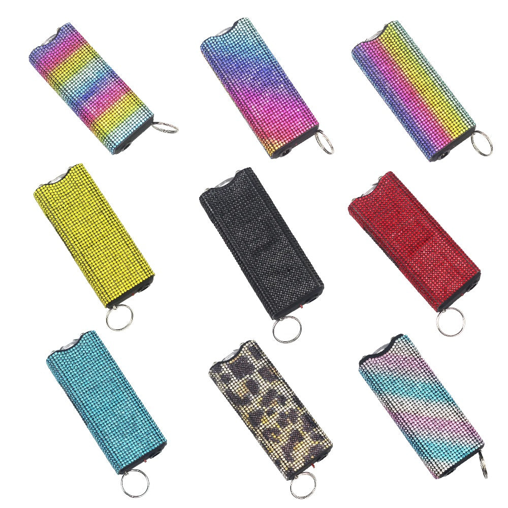 Bling-Jeweled Stun Gun Electroshocker Self Defense Keychain