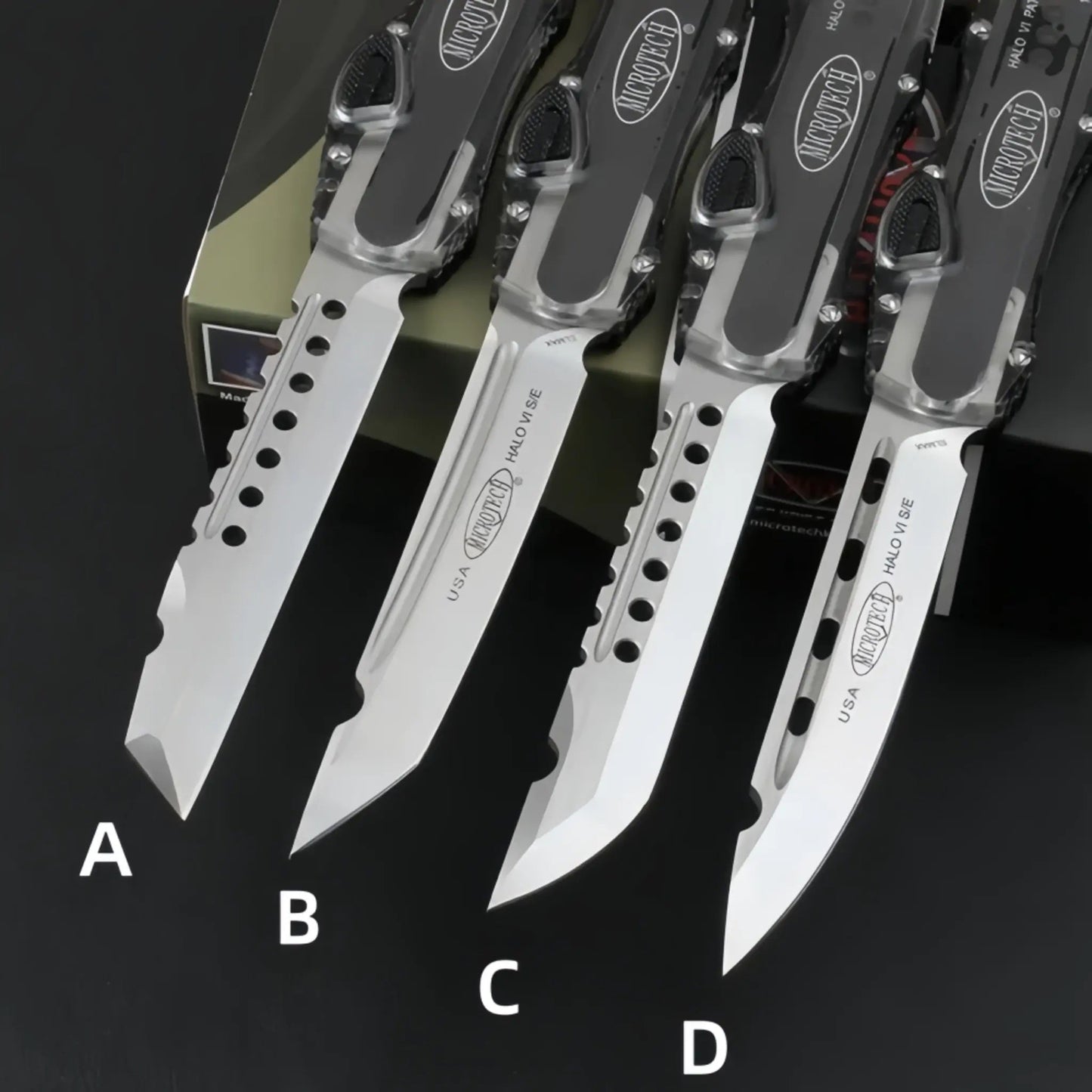 Halo OTF translucent Automatic Knife