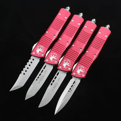 Microtech Red Handle Dragon OTF Knife