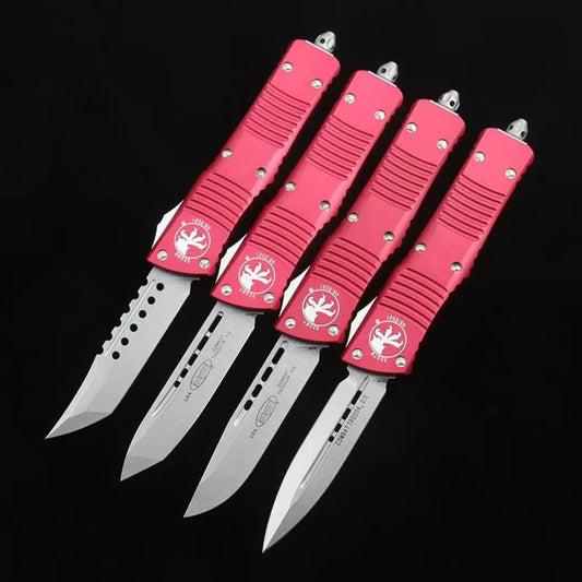 Microtech Red Handle Dragon OTF Knife
