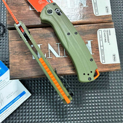 Butterfly 15535 Folding Knife, Green G10 Handle