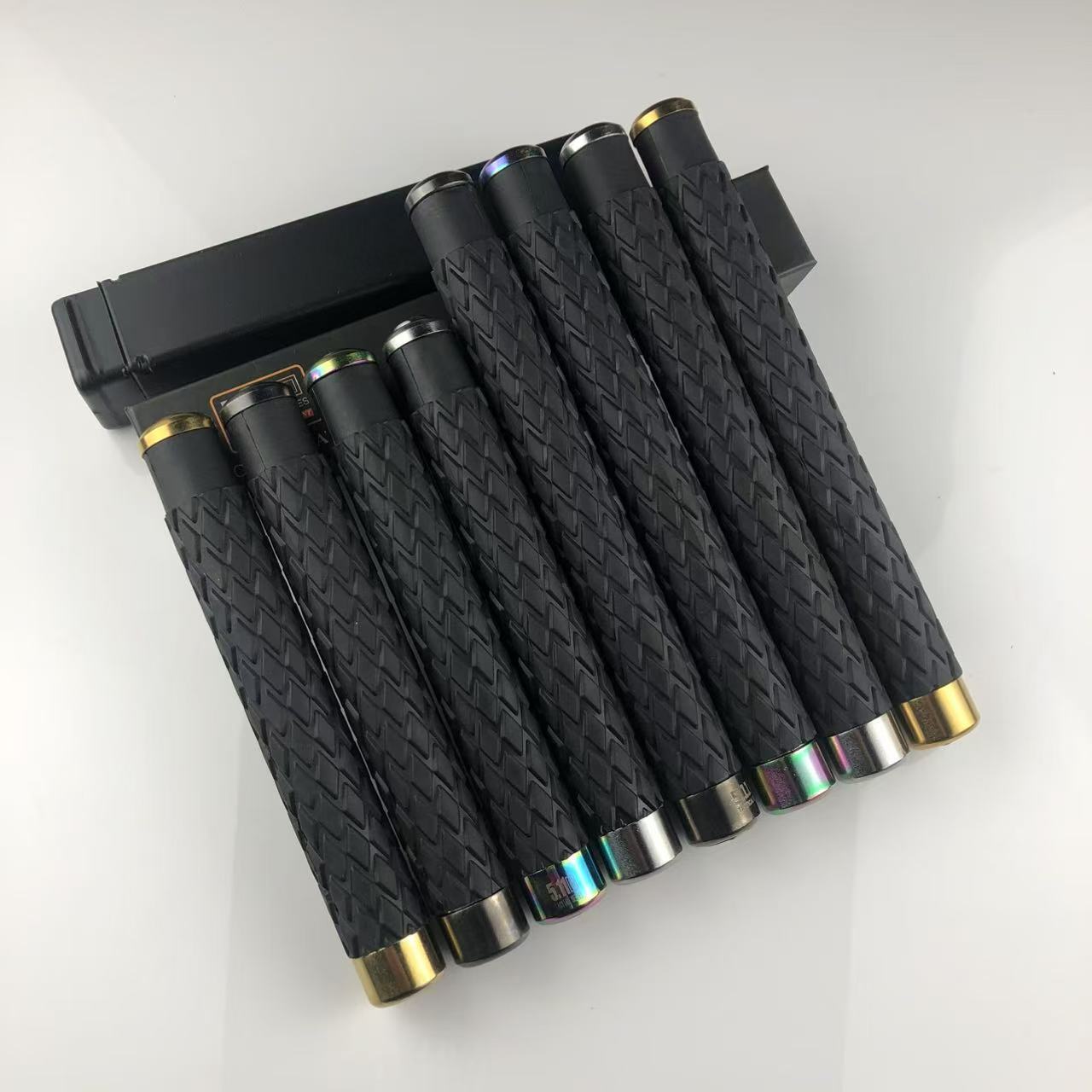 Self-defense three-section telescopic stick